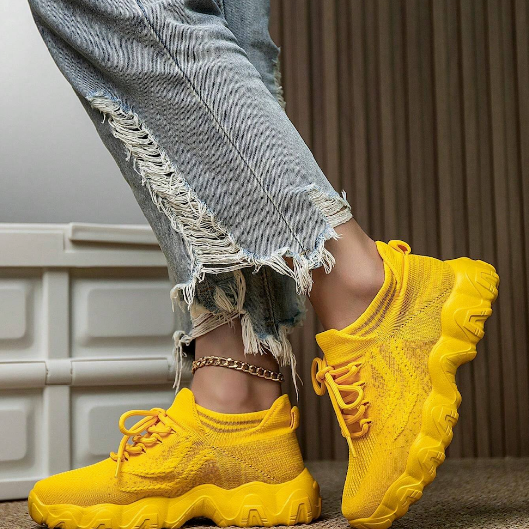 OrthoCloud - Ergonomic & Supportive Shoes (Banana Yellow)