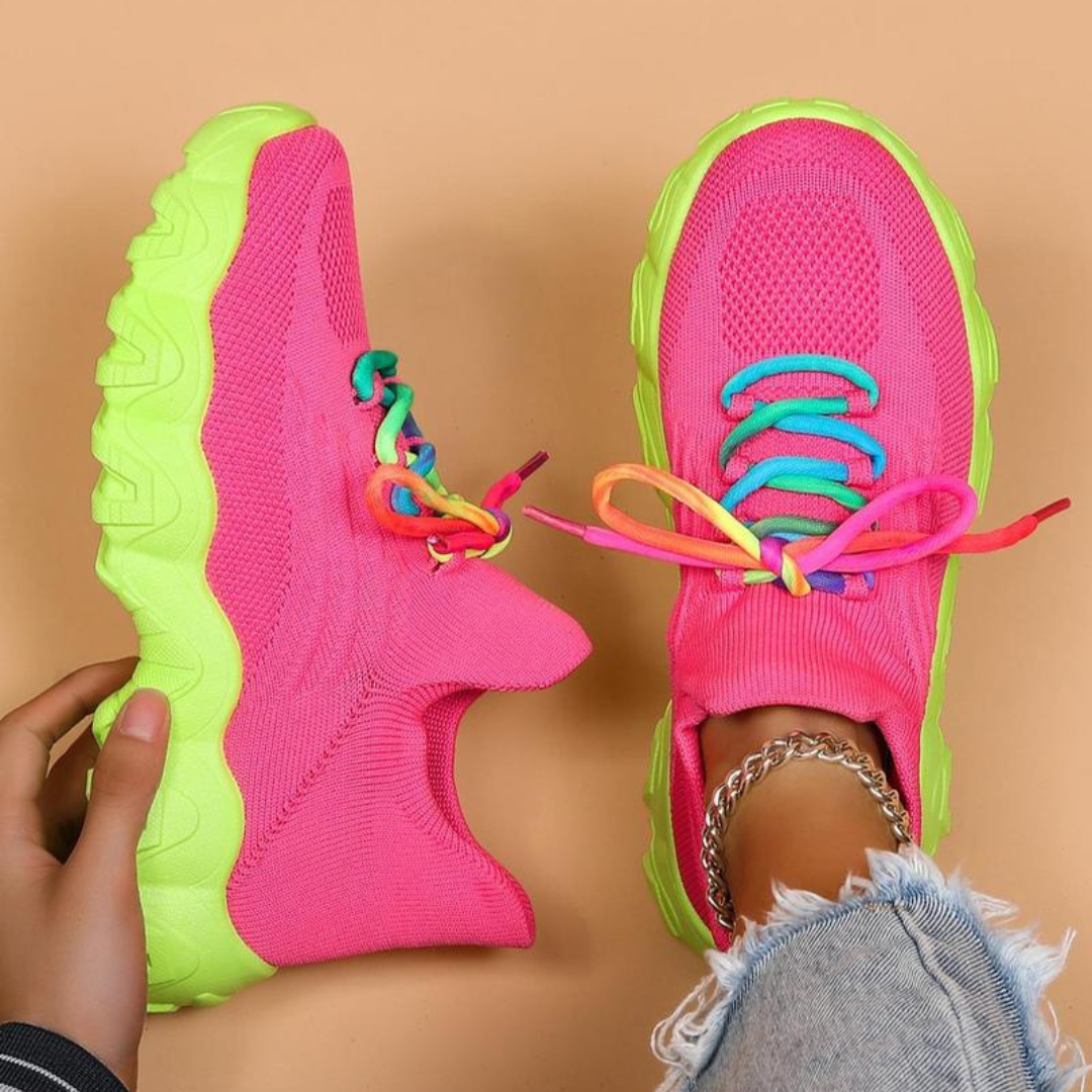 OrthoCloud - Ergonomic & Supportive Shoes (Pink Neon)